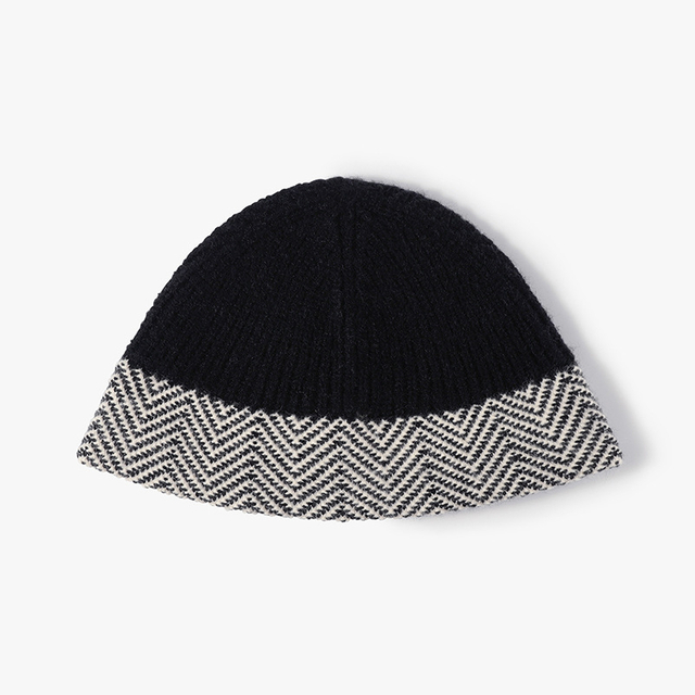 Girls Fancy Good Quality Heavy Weight Sunday Angora Yarns Knitted Bucket Winter Hat for Women