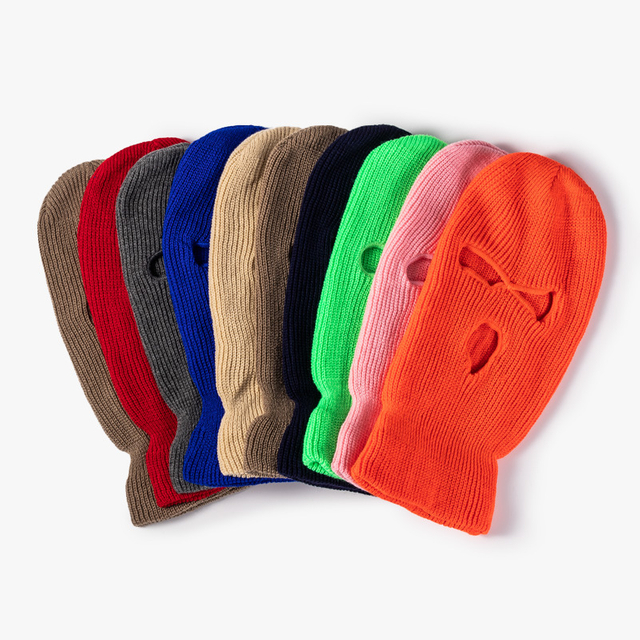 Custom Fashion Knitted Tactical Breathable Balaclava Hoodie Beanie Hat