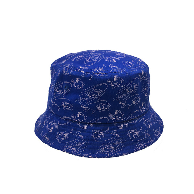 Printed Bucket Hat Cute Pattern Fisherman Hat Summer Foldable Women's Sun Hat
