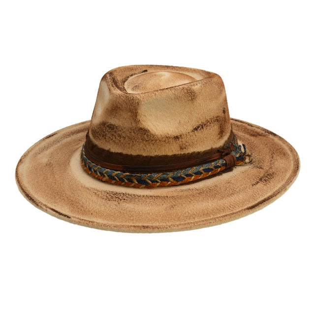 New Fashion Style Winter Autumn Vintage Fedora Hat Big Wide Brim England Formal Hats