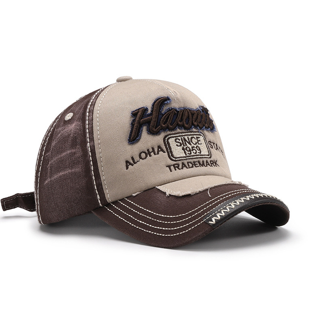 Custom High Quality A-frame Cotton 3D Embroidered 5-panel Baseball Caps Two-tone Baseball Caps