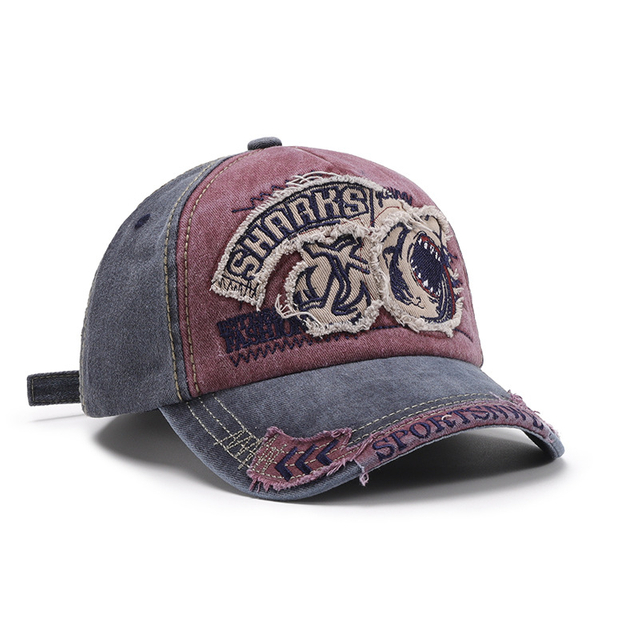 Embroidered Cotton Baseball Cap Mens Vintage Baseball Cap