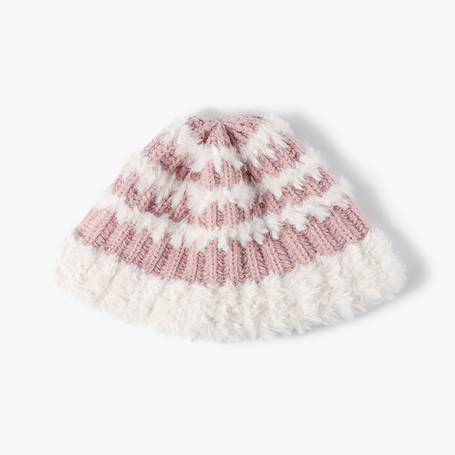 Bucket Hat Winter Autumn Colorful Blank Furry White Bucket Hat for Women
