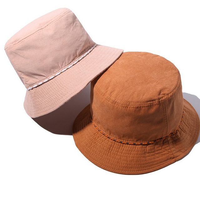 New Retro Simple Cotton air Eye Breathable Basin Hat Male Travel Visor