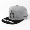 Street Cotton Finger Embroidered Hip Hop Caps 5 Panel Snapback Hats