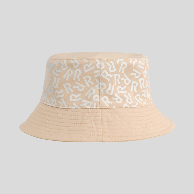 Bucket Hat Solid Color Full Print Custom Logo 100%Cotton For Beach Sun Cap Fishing