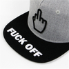 Street Cotton Finger Embroidered Hip Hop Caps 5 Panel Snapback Hats