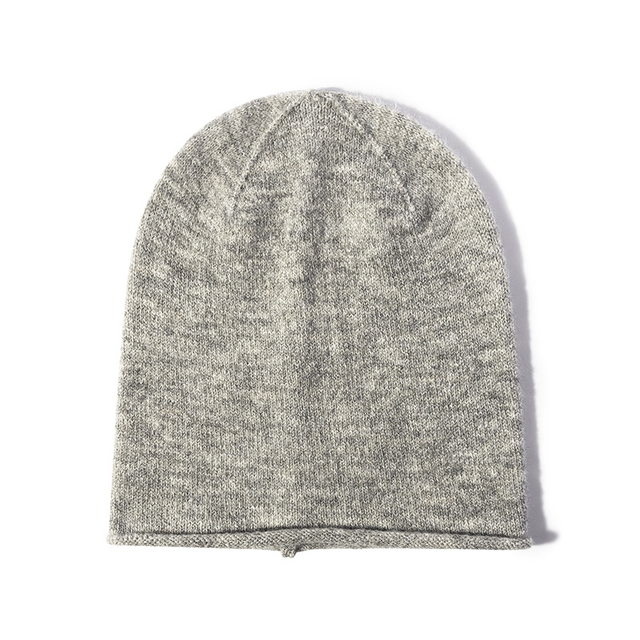 Custom Logo Wholesale Luxury Warm Slouchy Jacquard Winter Knitted Hats Beanie
